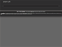 Tablet Screenshot of paper.pk